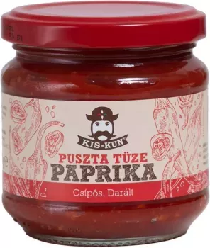 Kis-Kun Puszta tüze csíp.darált paprikakrém 200g.