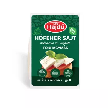 Kőröstej Hófehér sajt 250g fokhagymás