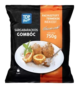 Barackos gombóc Top Frozen 750g