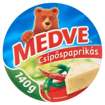 Medve csípős kördobozos sajt 140g