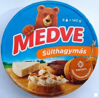 Medve sülthagymás kördobozos sajt 140g