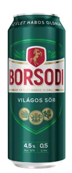 Borsodi világos 0,5l dobozos